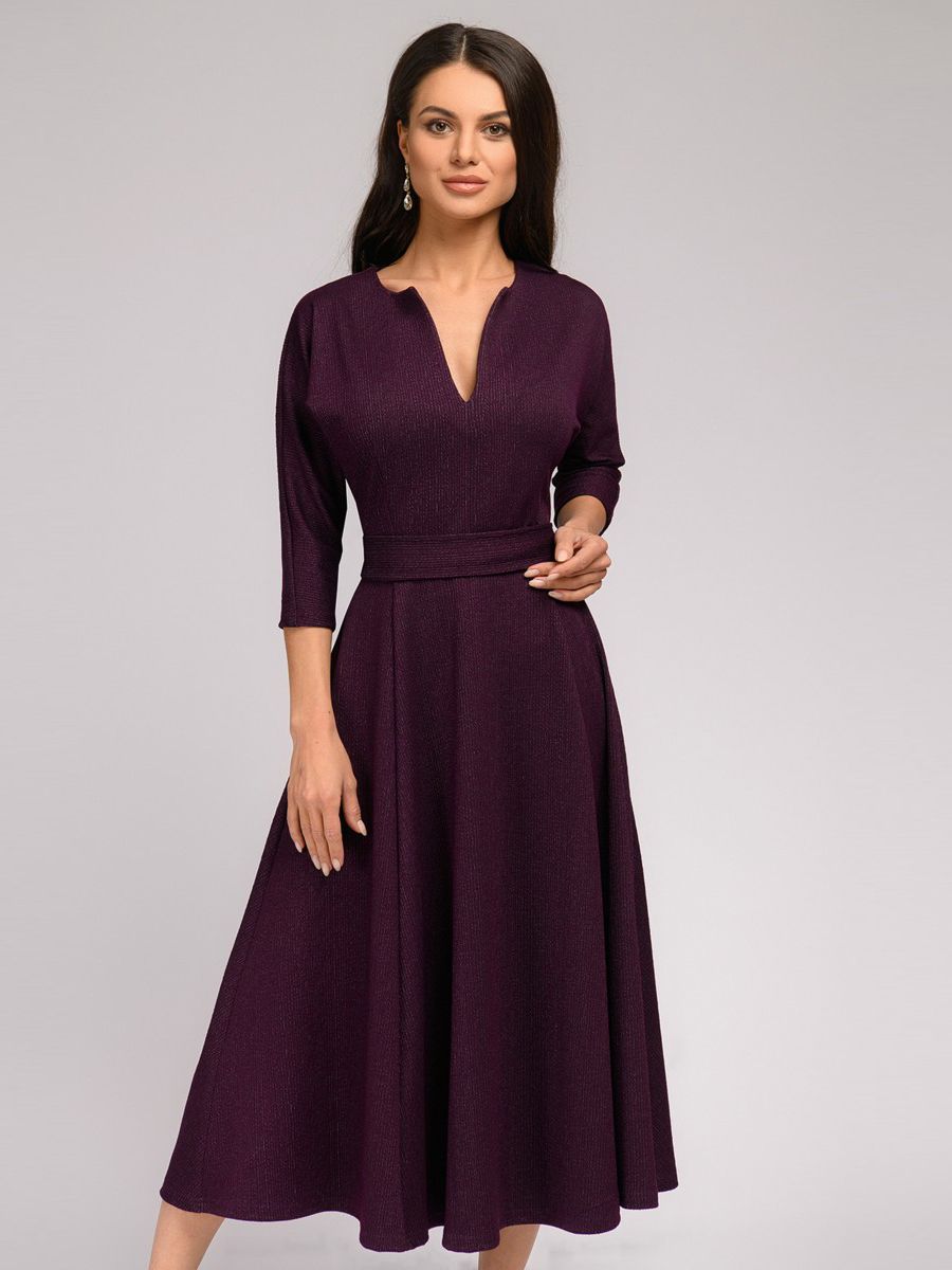 фото Платье женское 1001dress dm00860 бордовое 42 ru