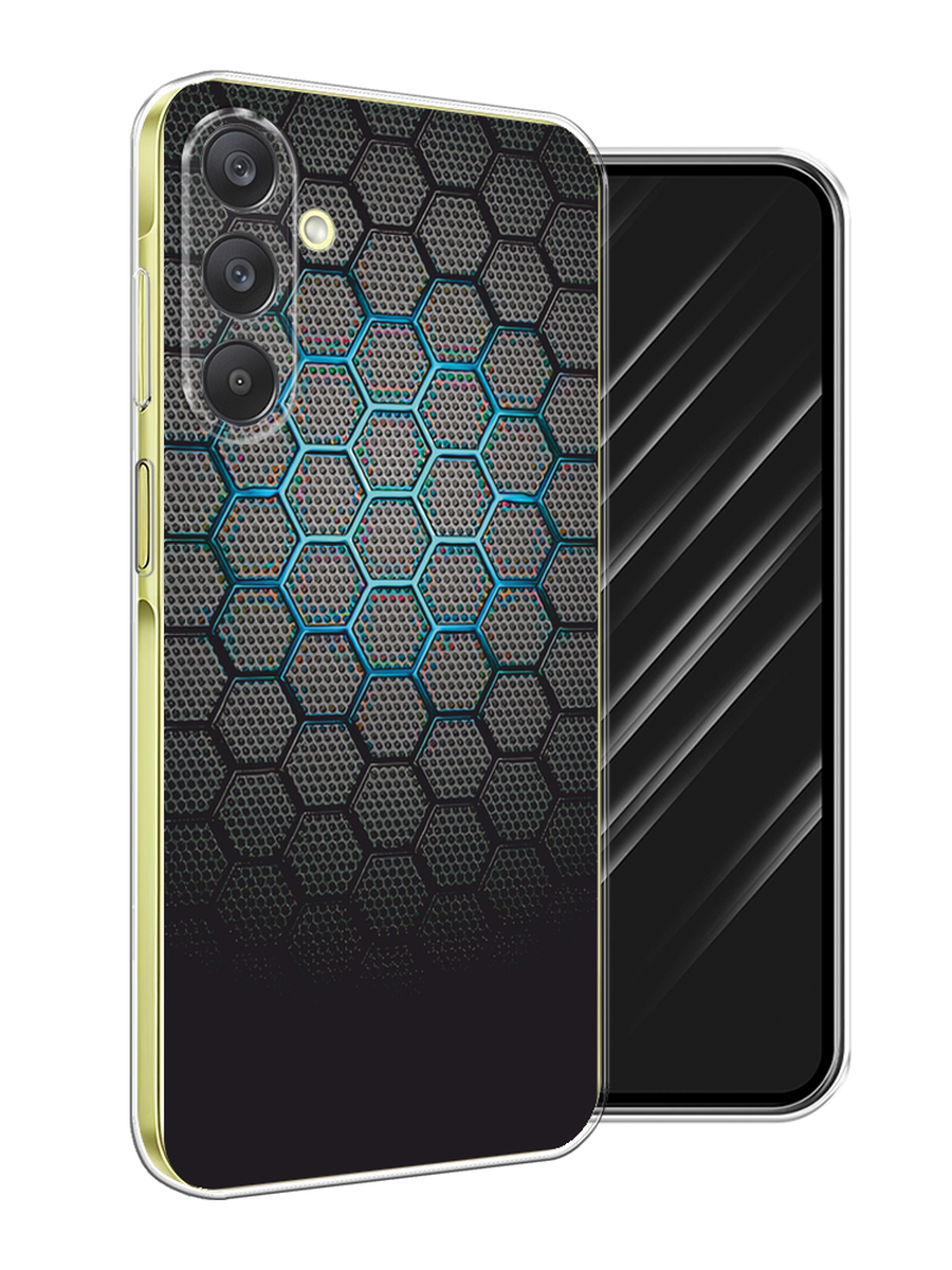 

Чехол Awog на Samsung Galaxy A26 5G "Бирюзовые соты", Бирюзовый;синий;черный, 2110750-1