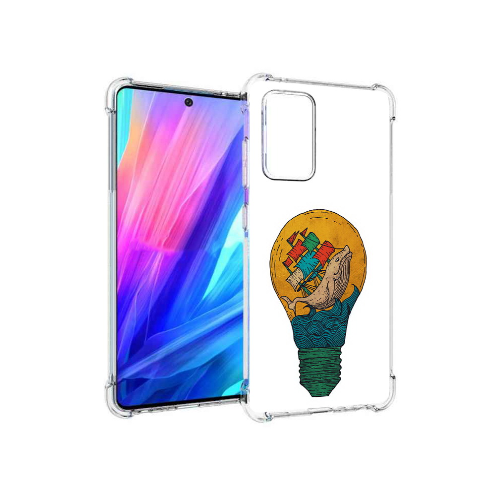 Чехол MyPads Tocco для Samsung Galaxy A52 кит в лампочке с парусами (PT158660.526.387)