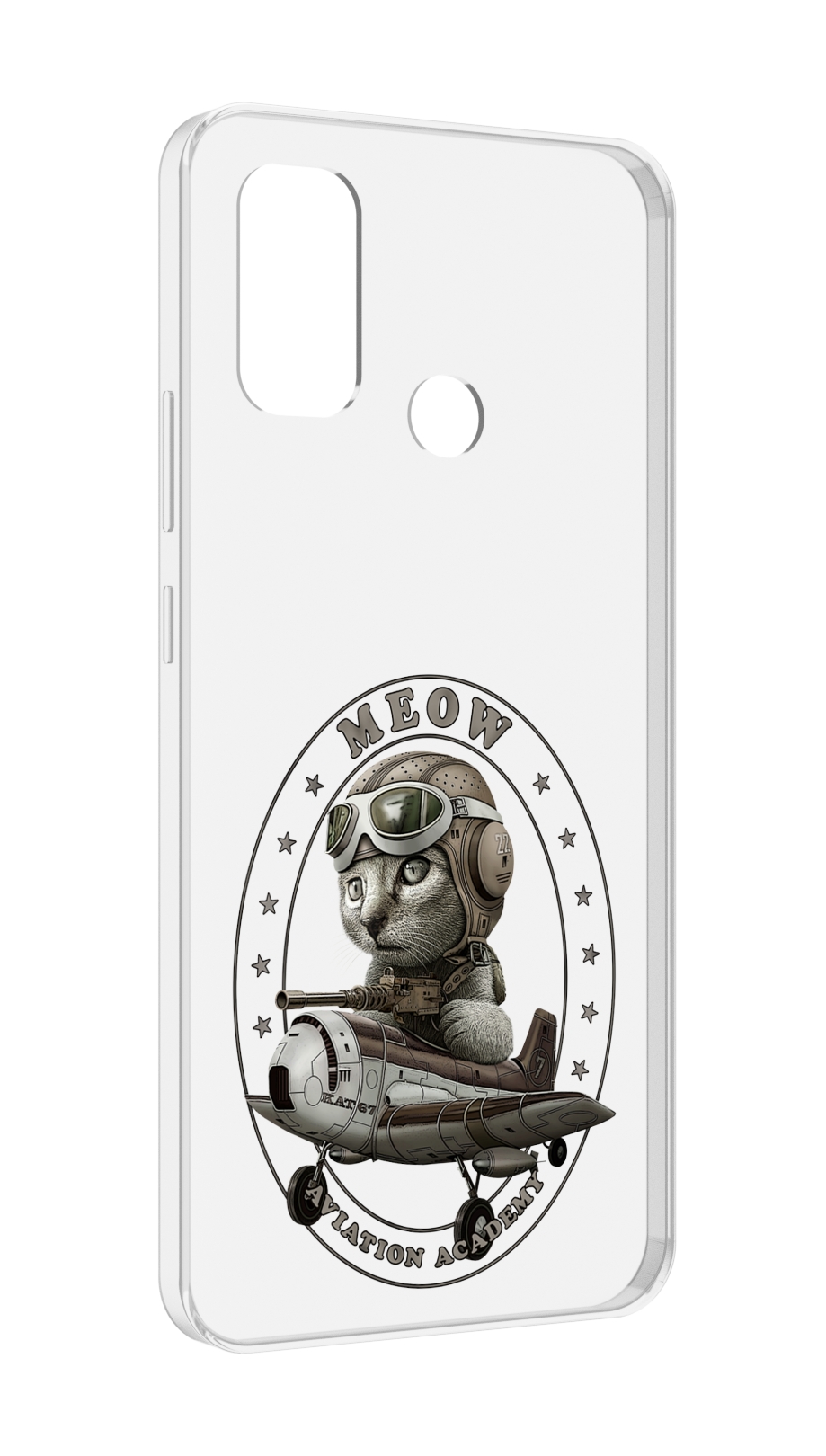 

Чехол MyPads кот в самолете для UleFone Note 10P / Note 10, Прозрачный, Tocco