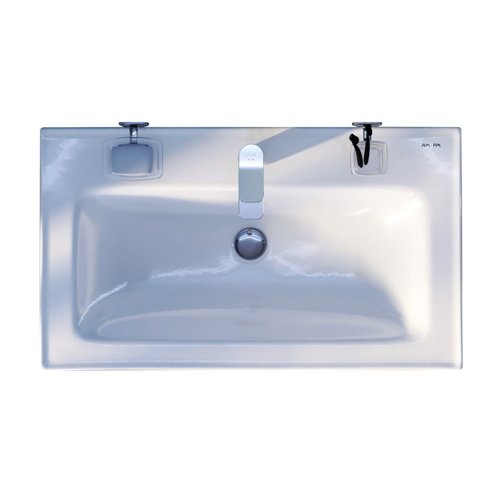 Раковина для ванной AM.PM X-Joy M85AWCC0802WG64 80 см, мебельная, встроенная, белый глянец