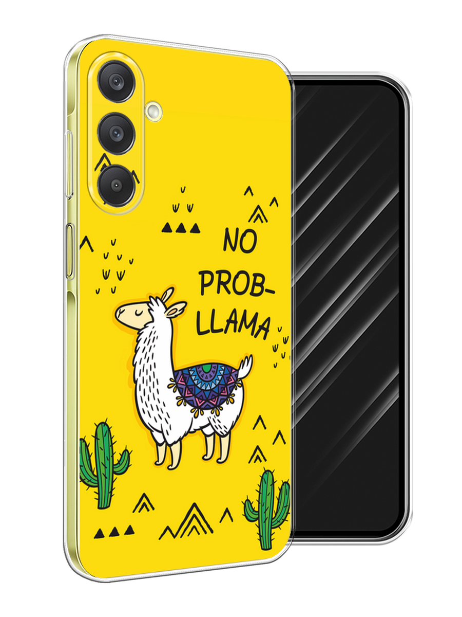 

Чехол Awog на Samsung Galaxy A26 5G "No probLLama", Желтый;черный;синий, 2110750-1