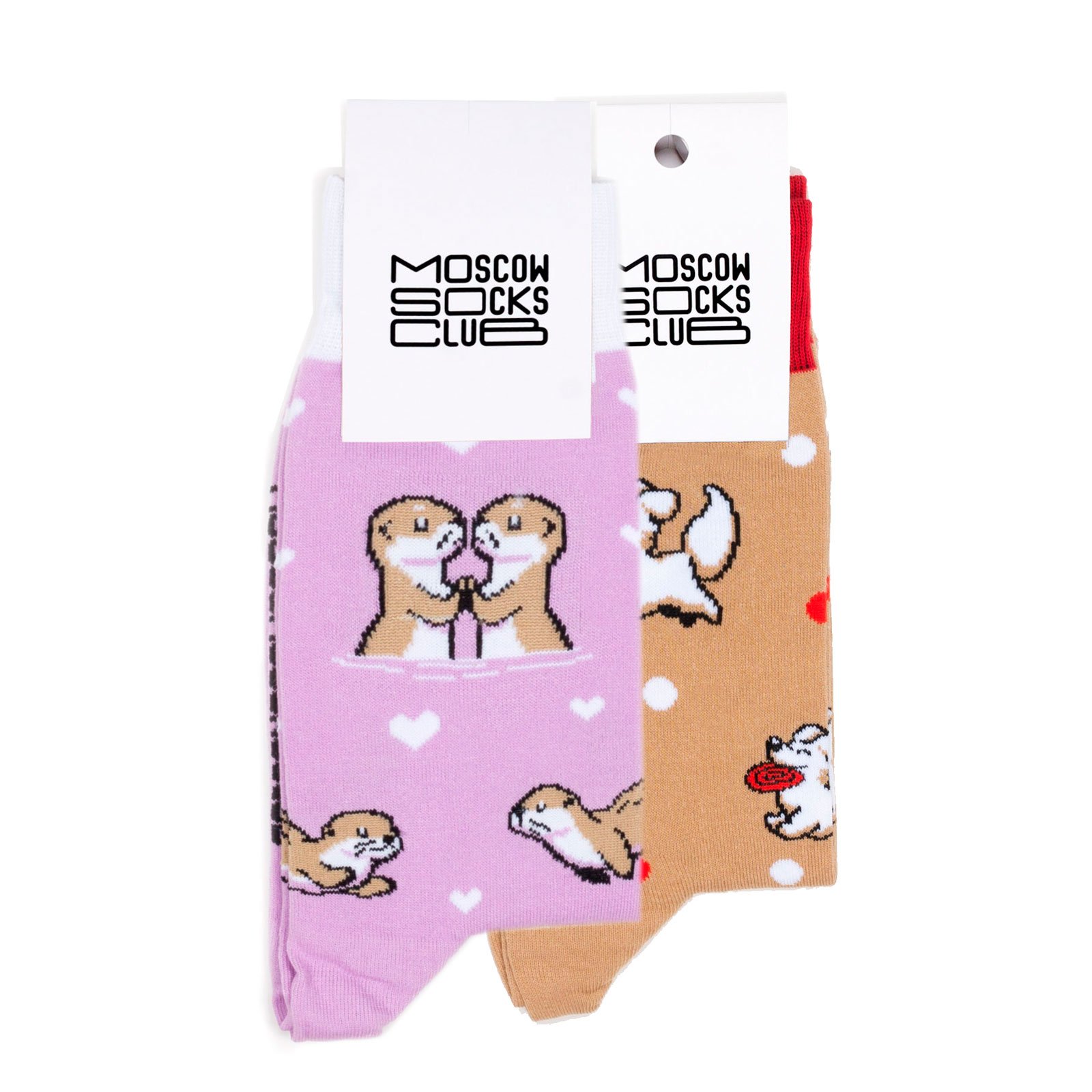 

Комплект носков унисекс MoscowSocksClub MSC-Set-2P фиолетовый/коричневый/бежевый, MSC-Set-2P