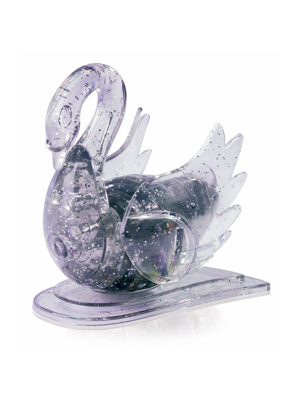 3D-пазл Crystal Blocks Лебедь со светом 45 деталей 9004A прозрачный