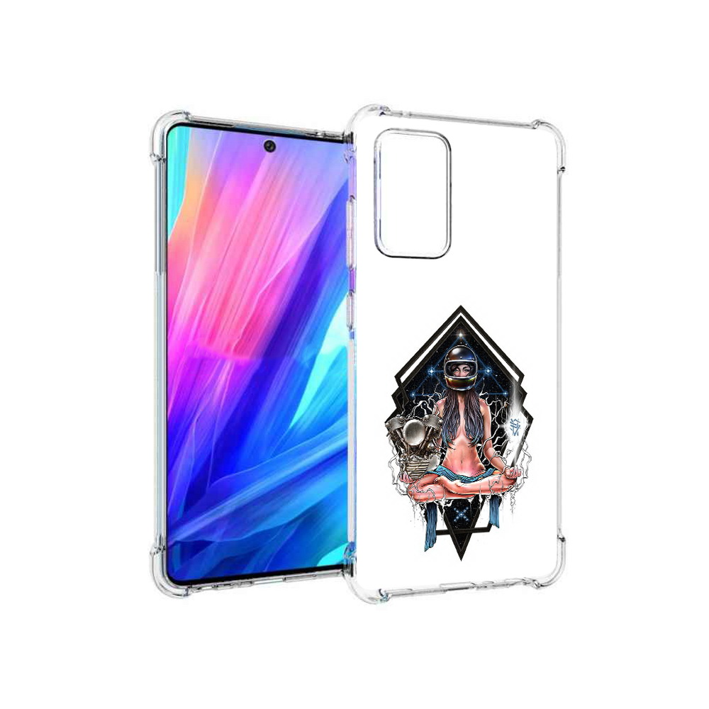 Чехол MyPads Tocco для Samsung Galaxy A52 красивая девушка в шлеме (PT158660.526.406)