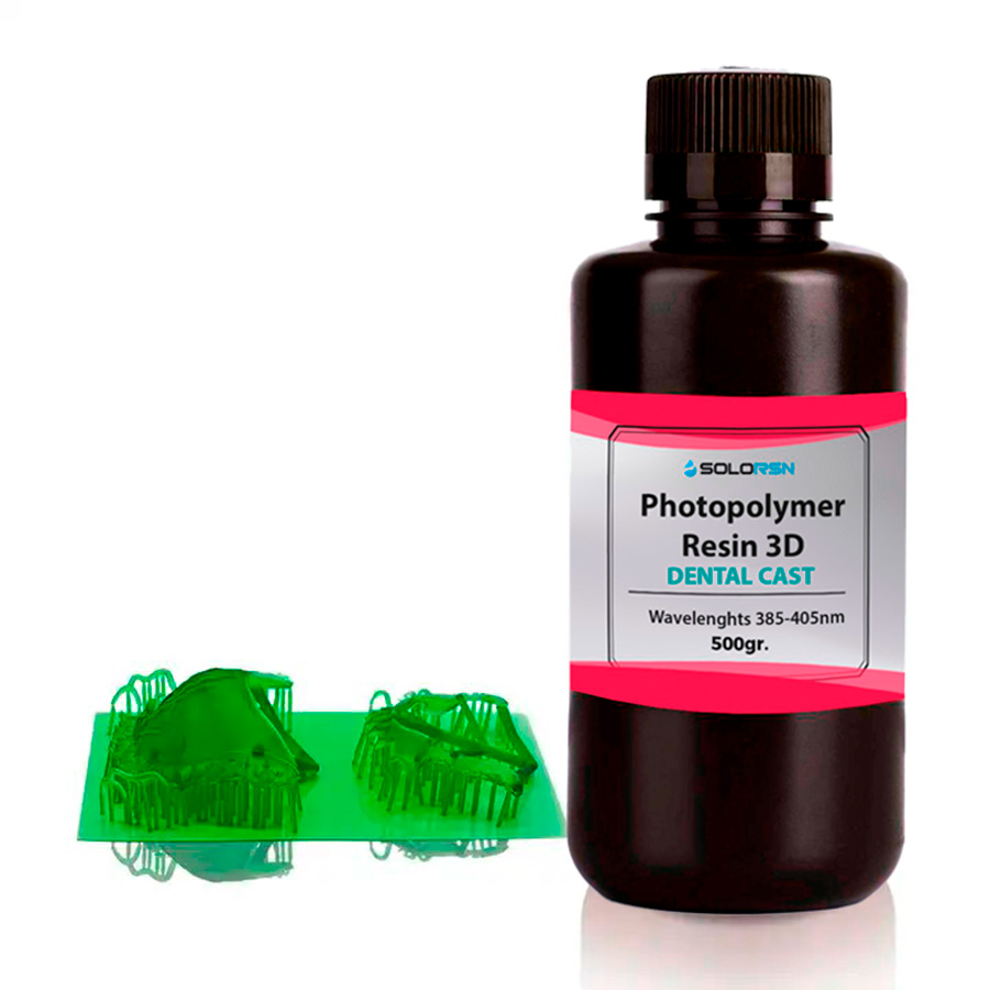 Фотополимерная смола SOLORSN Dental Cast Green 0.5л