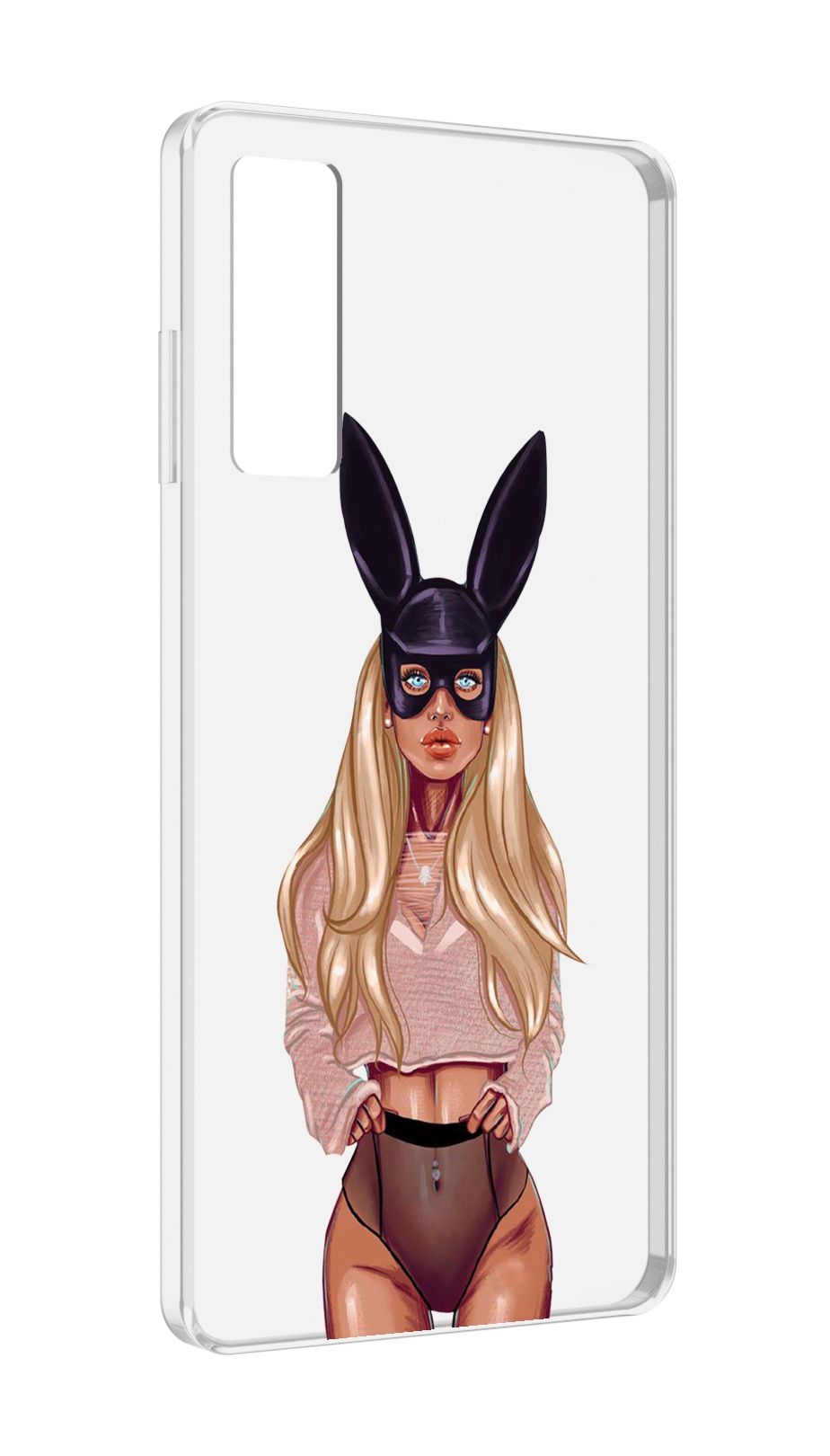 

Чехол MyPads блондинка-с-ушками женский для TCL 20 5G, Прозрачный, Tocco