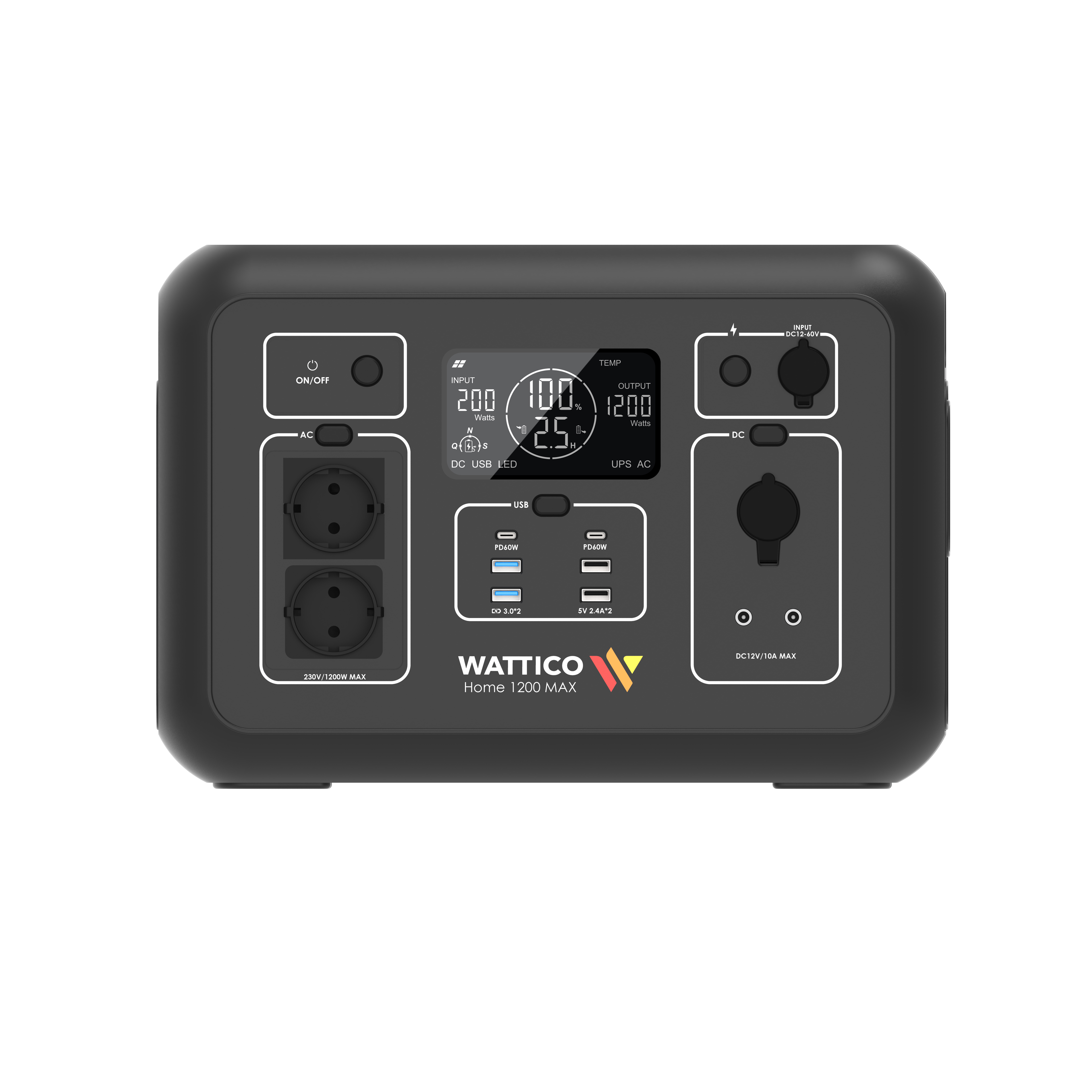 Портативная электростанция WATTICO Home 1200 MAX