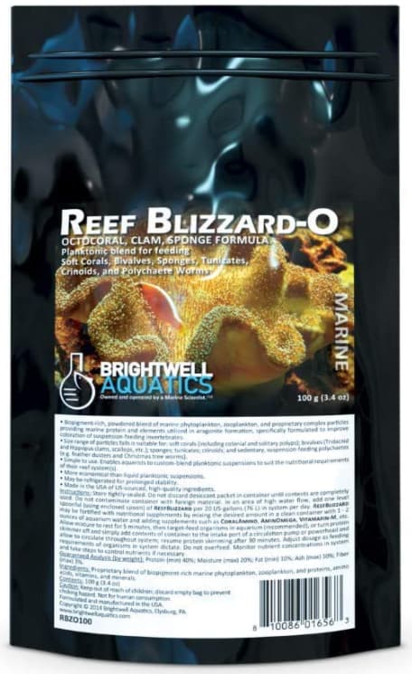 

Планктон для мягких кораллов Brightwell Aquatics ReefBlizzard-O, 100 г