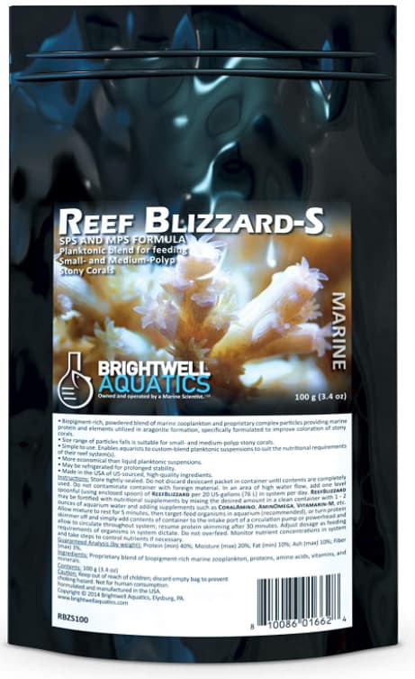 

Планктон для жёстких кораллов Brightwell Aquatics ReefBlizzard-S, 100 г