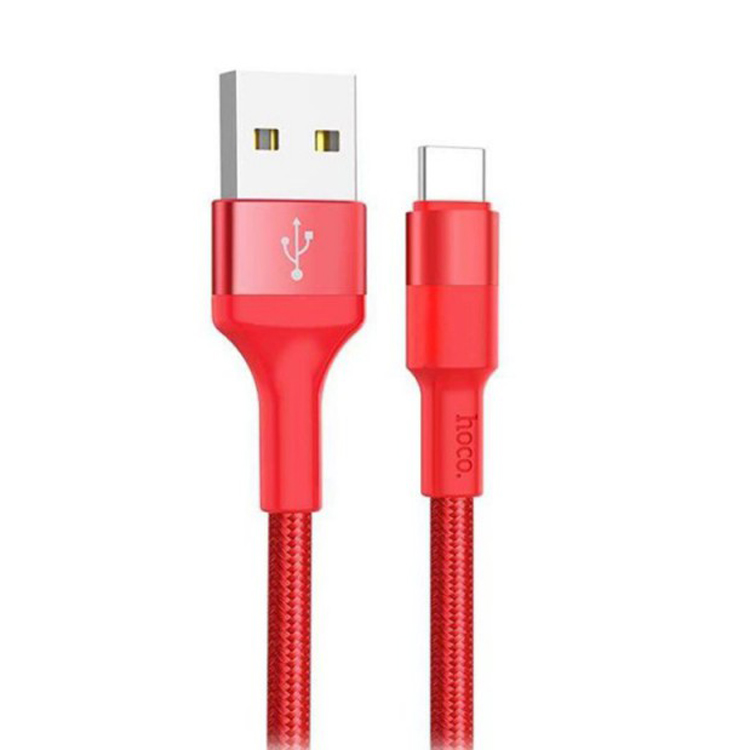 Кабель USB Type-C-USB Hoco X26 1 м красный