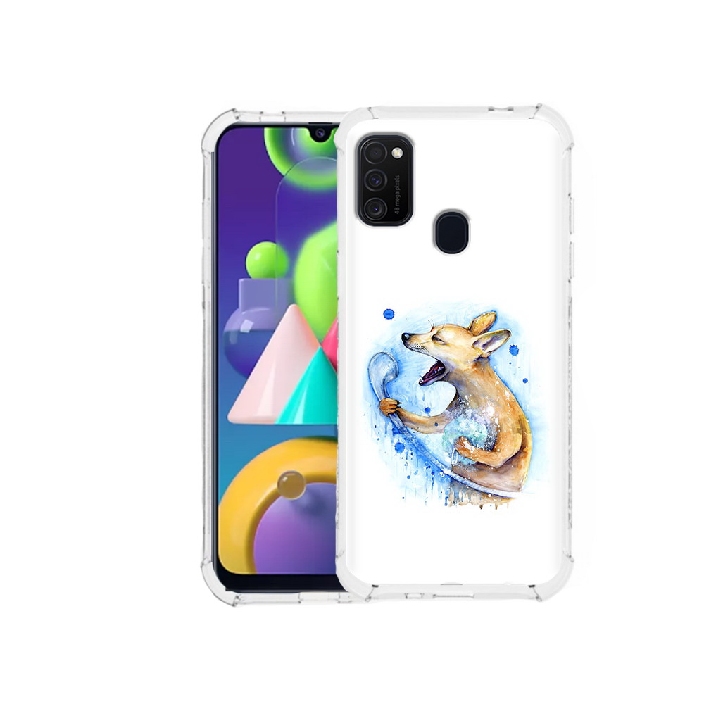 

Чехол MyPads Tocco для Samsung Galaxy M21 пение в душе (PT147110.591.537), Прозрачный, Tocco