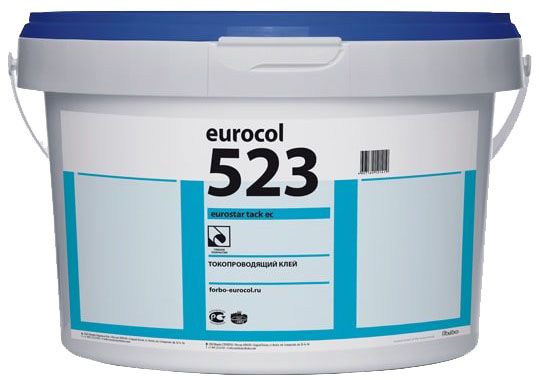 фото Forbo eurocol 523 eurostar tack ec клей для покрытий из пвх токопроводящий (12кг)