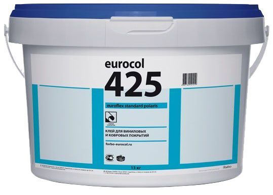 FORBO EUROCOL 425 Euroflex Standard клей для покрытий из ПВХ дисперсионный (13кг)
