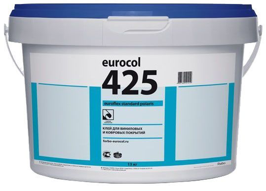 фото Forbo eurocol 425 euroflex standard клей для покрытий из пвх дисперсионный (13кг)