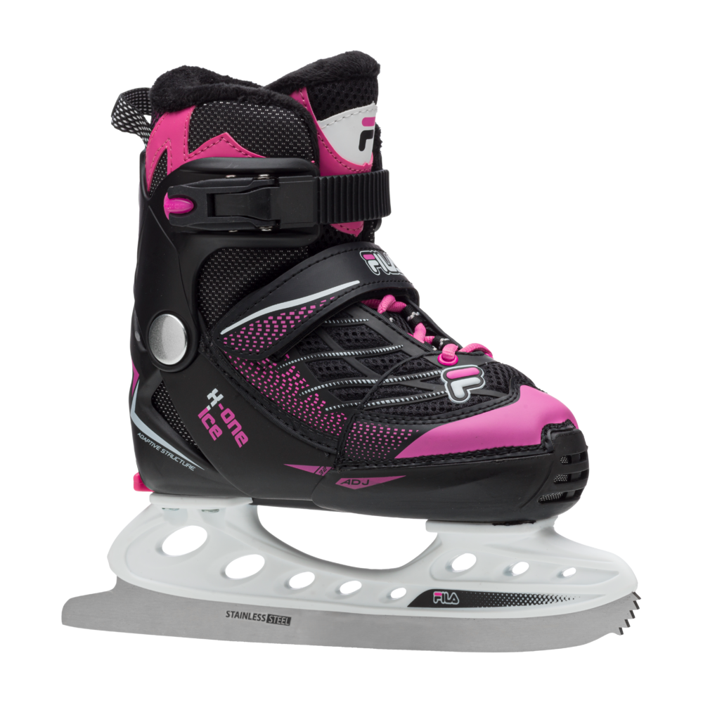 Коньки ледовые FILA X-ONE ICE G BLACK PINK, М 32-35