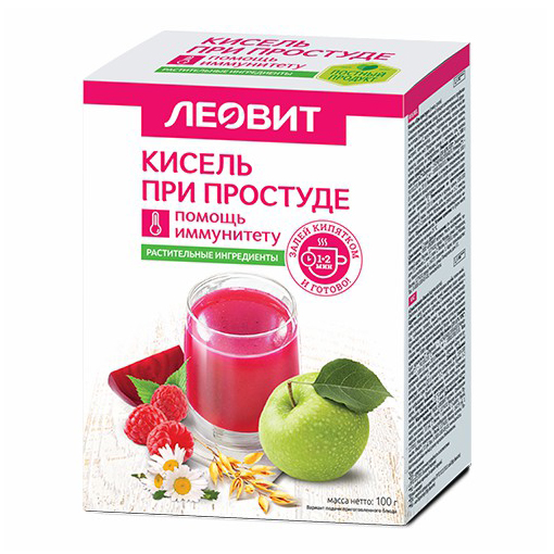 

Смесь для приготовления напитка Леовит Кисель при простуде для детей с 1 года 12 г
