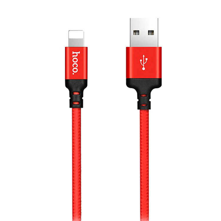 

Кабель Lightning-USB Hoco X14 2 м красный, X14