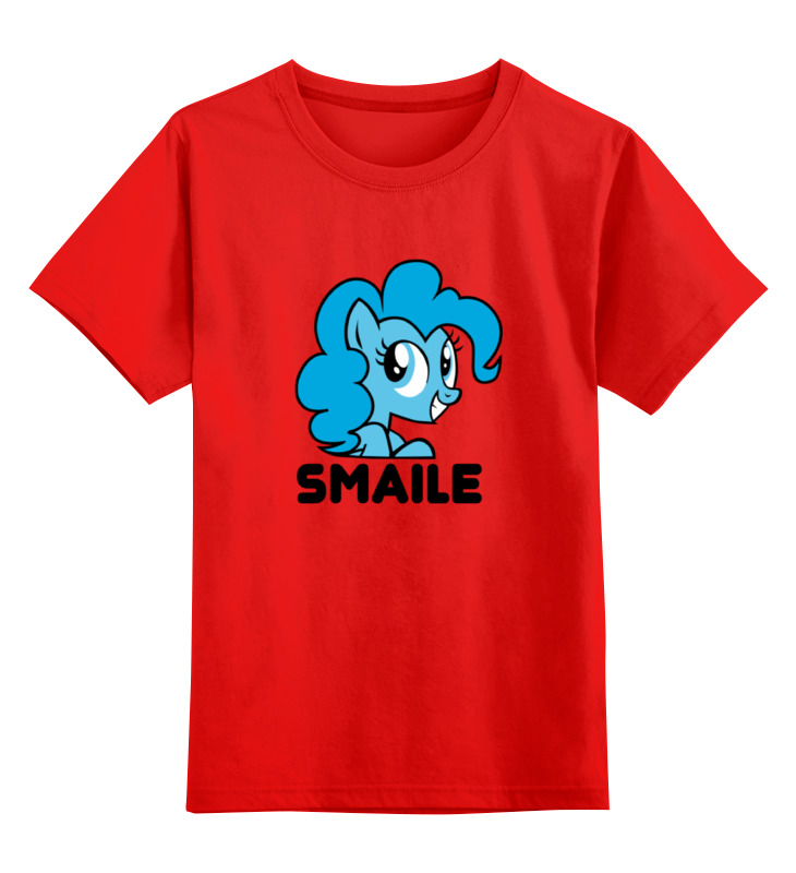 

Футболка детская Printio Smaile цв. красный р. 152, Smaile
