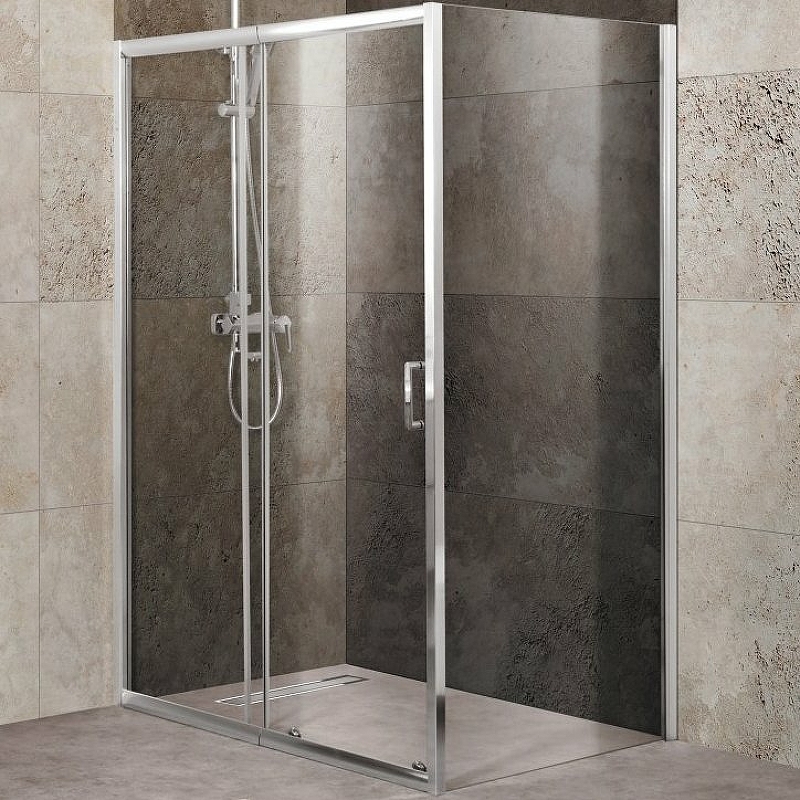 

Душевой уголок BelBagno Unique 125х90 UNIQUE-AH-1-110/125-90-C-Cr профиль Хром стекло проз