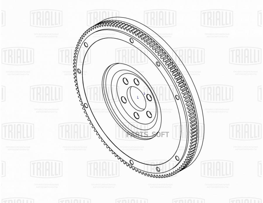 Маховик одномасс для ам VW Polo Sedan RUS 10- 16i 105 лс FW 1818 TRIALLI FW18 13438₽