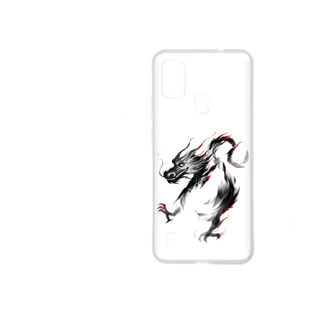 Чехол MyPads Tocco для ZTE Blade A51 черный дракон (PT160198.458.690)