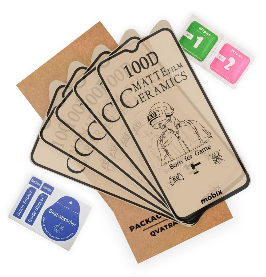 

Гибкое защитное стекло Matte Ceramics для Poco X3/Комплект 5 шт/100D