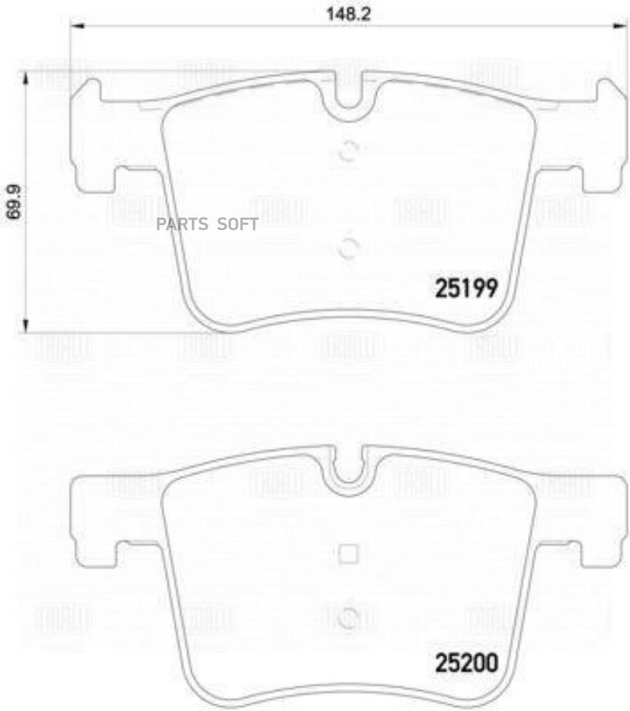 

Колодки Тормозные Bmw 1 F20/3 F30/X3 F25 10- Передние С Датч. Trialli арт. PF4141