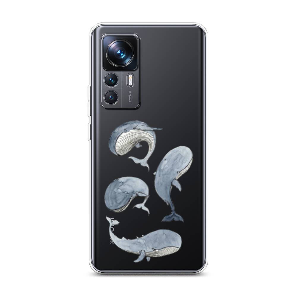 

Чехол Awog на Xiaomi 12T Pro / Сяоми 12T Про "Киты", Белый;прозрачный;голубой