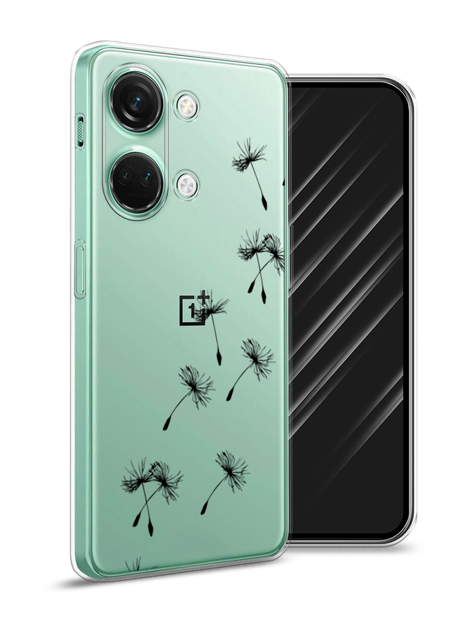 

Чехол Awog на OnePlus Nord 3 "Летящие одуванчики", Черный, 154050-8