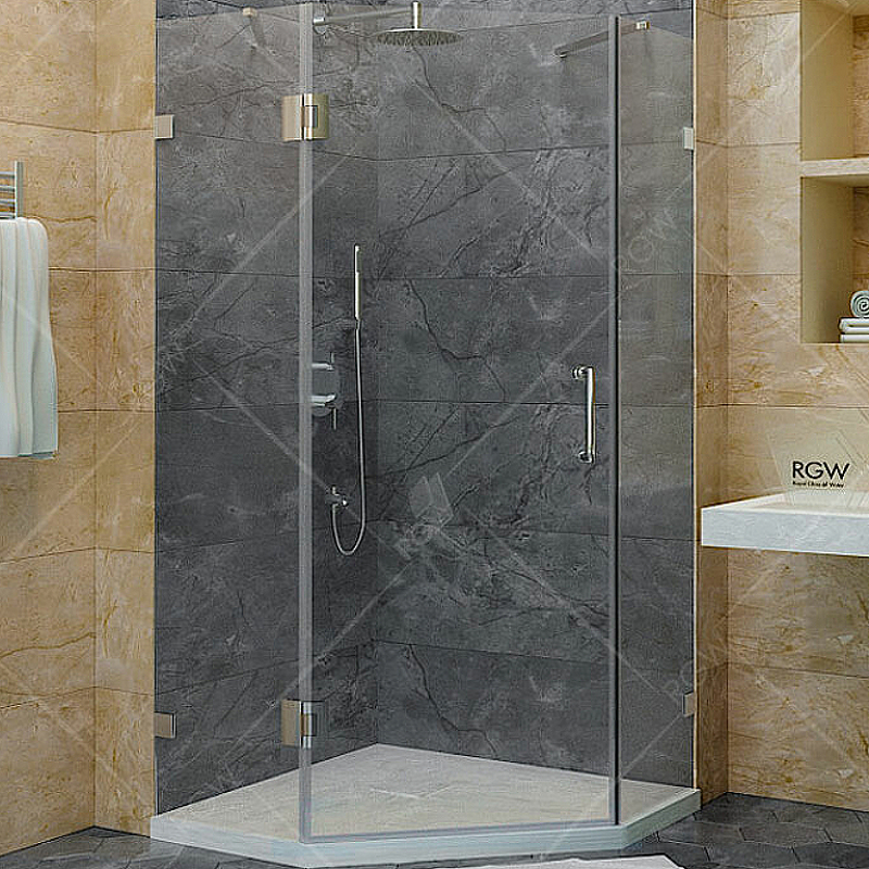 

Душевой уголок RGW Hotel HO-82 90x90 01068299-11 петли Хром стекло прозрачное