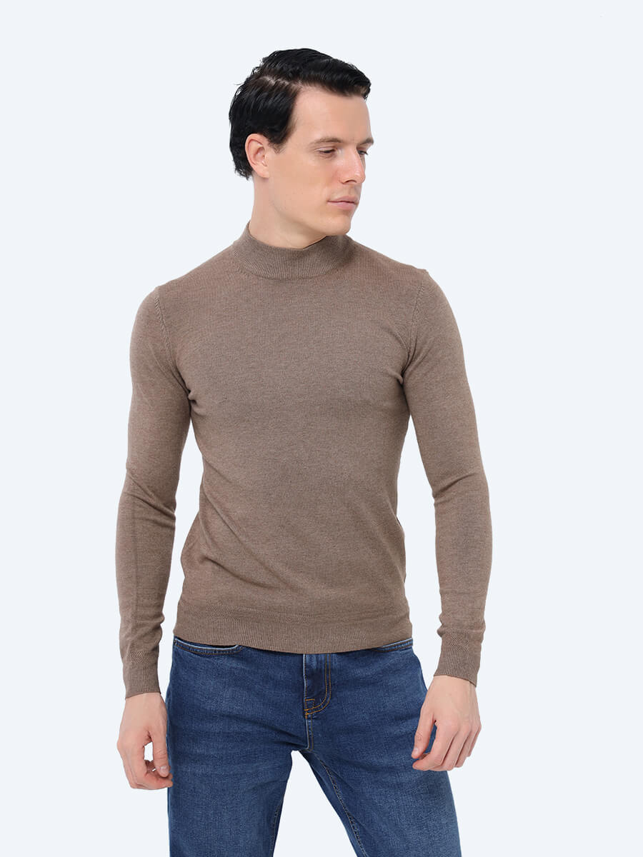 

Водолазка мужская Vitacci TM0102-04 коричневая 3XL, Коричневый, TM0102-04