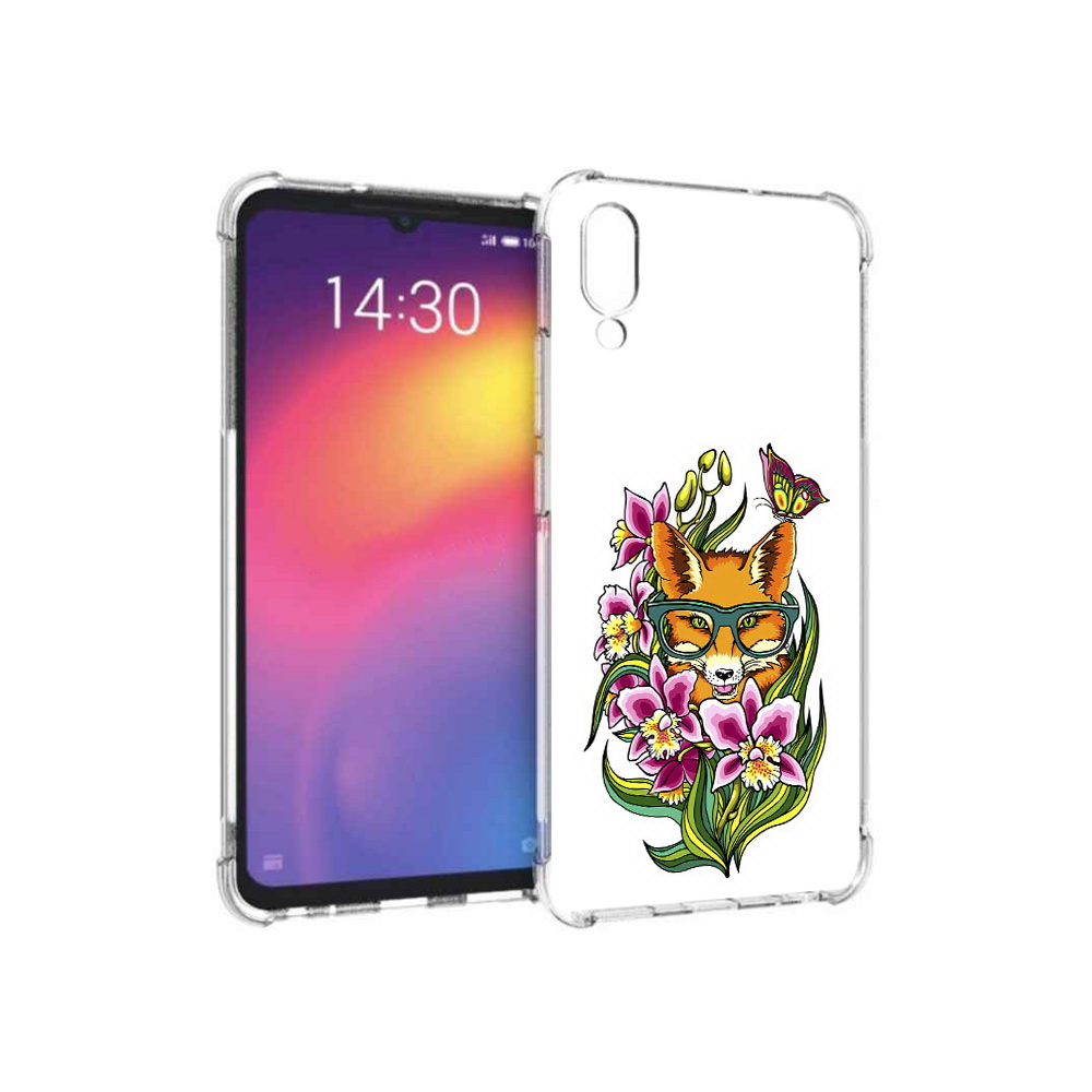 

Чехол MyPads Tocco для Meizu Note 9 Лиса в цветах (PT134513.88.108), Прозрачный, Tocco