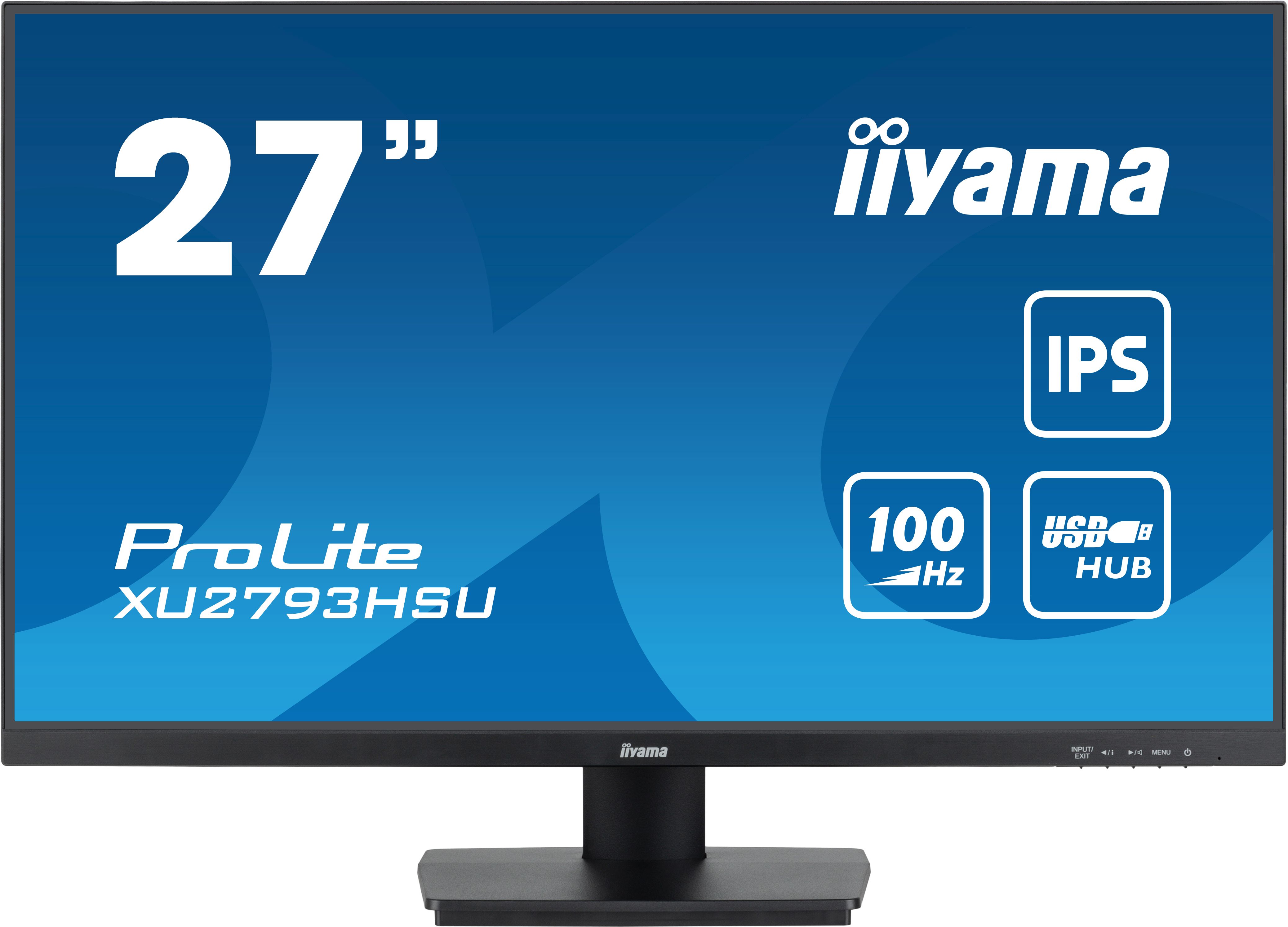 27" Монитор iiyama ProLite XU2793HSU черный 100Hz 1920x1080 IPS