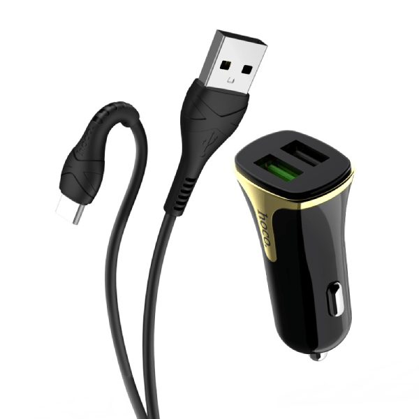 

АЗУ Hoco Type-C на 2 USB 3.4A Z31 черный
