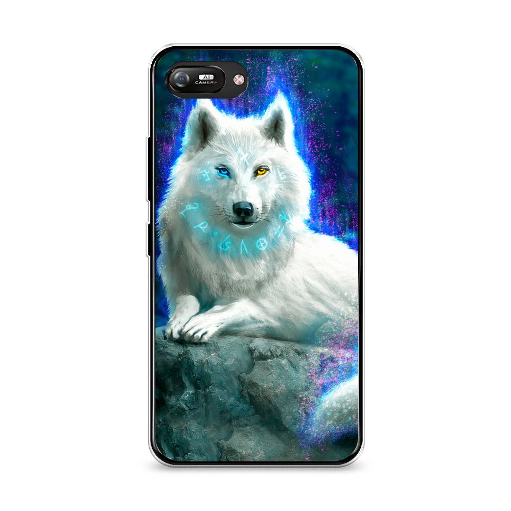 

Чехол Awog на Itel A35 / Ител А35 "Белоснежный волк", Белый;зеленый;фиолетовый