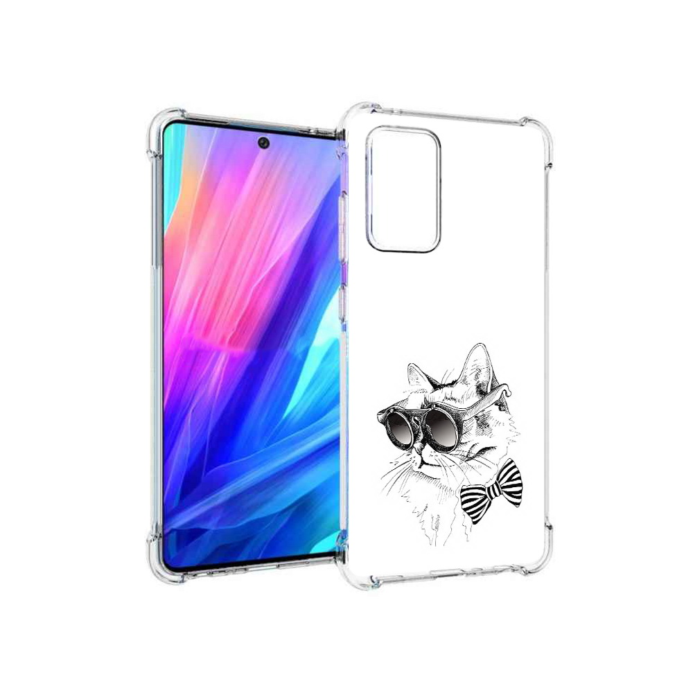 Чехол MyPads Tocco для Samsung Galaxy A52 крутая кошка в очках (PT158660.526.421)