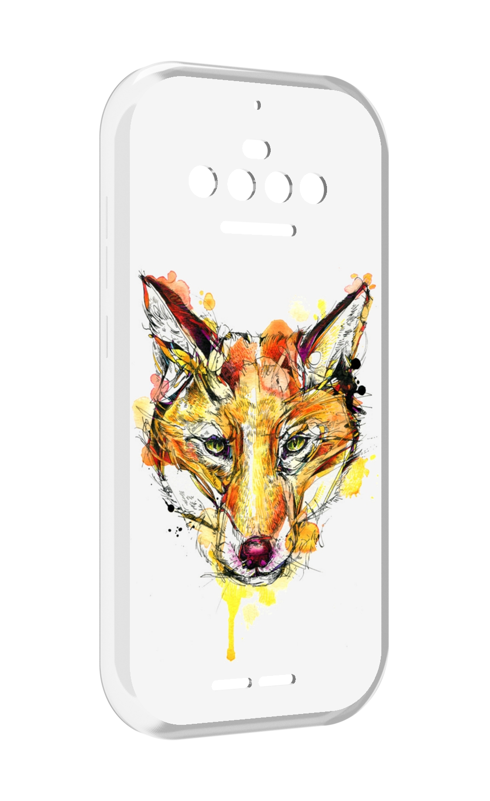 

Чехол MyPads Акварельная лиса для Oukitel F150 R2022, Прозрачный, Tocco