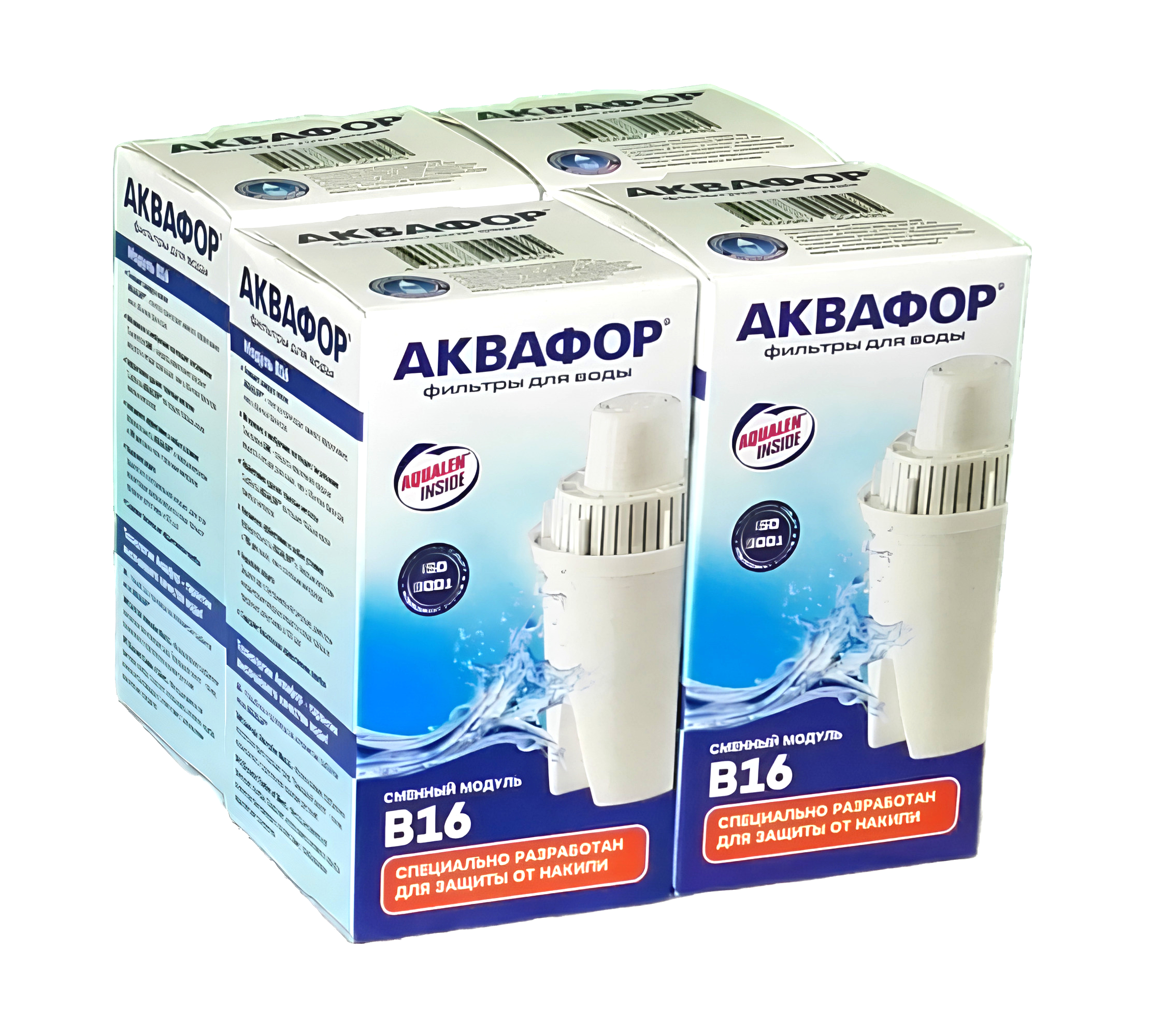 

Кассеты Аквафор В16 4 штуки 350л к фильтру-кувшину
