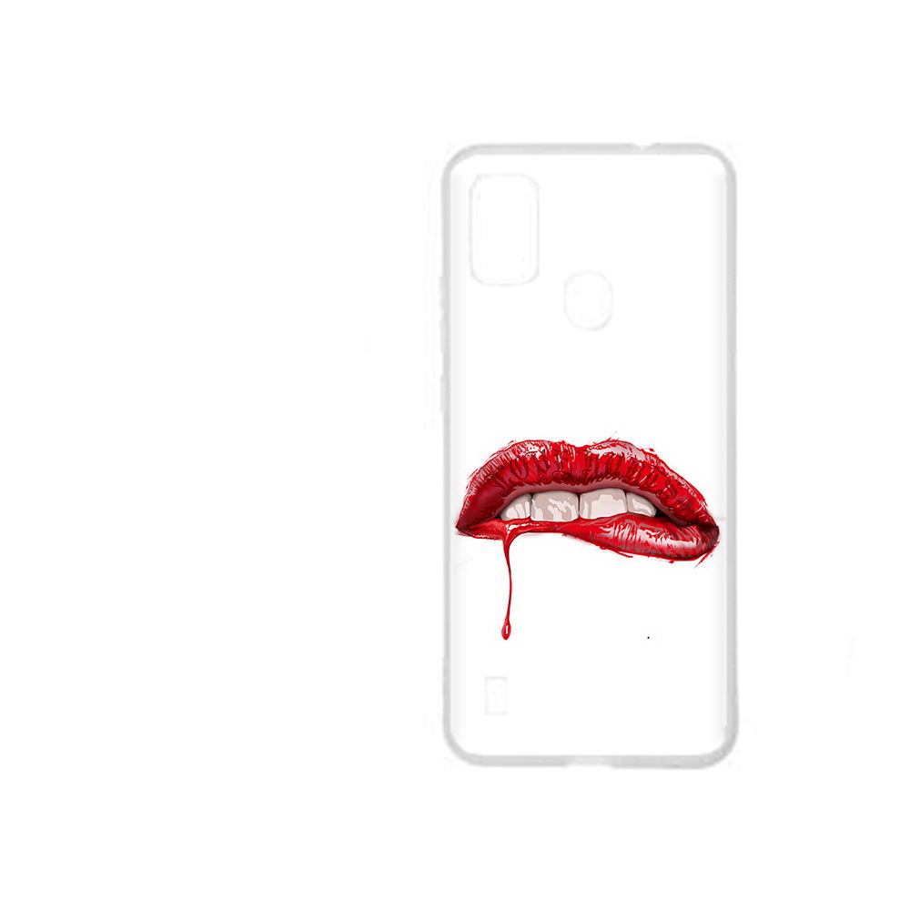 Чехол MyPads Tocco для ZTE Blade A51 яркие красные губы (PT160198.458.706)