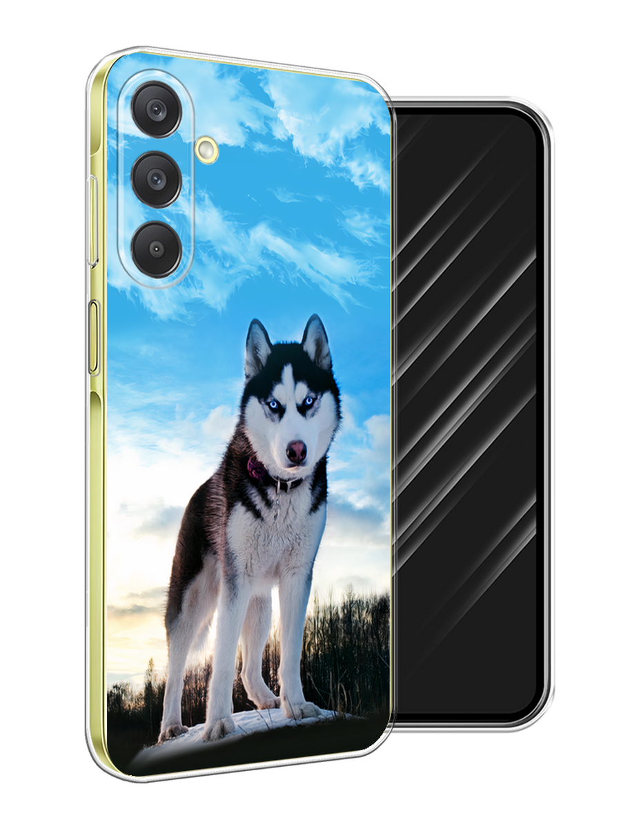 

Чехол Awog на Samsung Galaxy A26 5G "Хаски 3", Белый;черный;голубой, 2110750-1