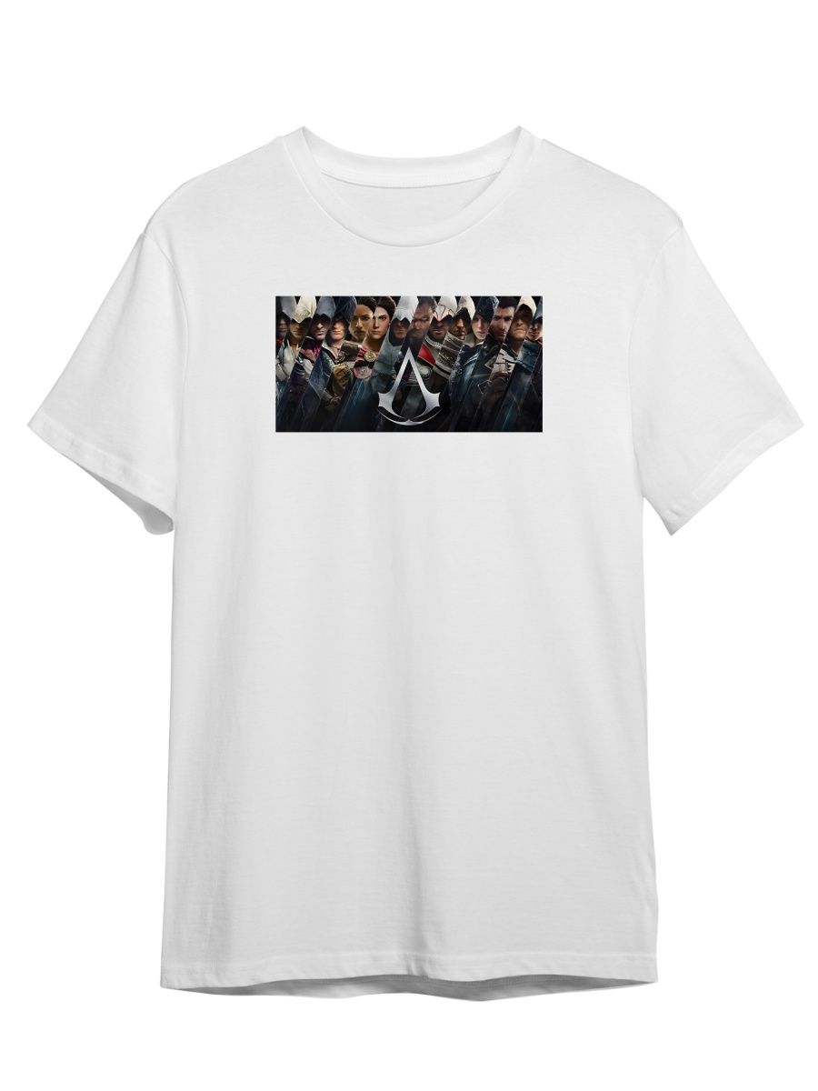

Футболка унисекс Каждому Своё Assassin's Creed/Ассассин GMASA5 белая 4XL, Белый, "Assassin's Creed/Ассассин" GMASA5