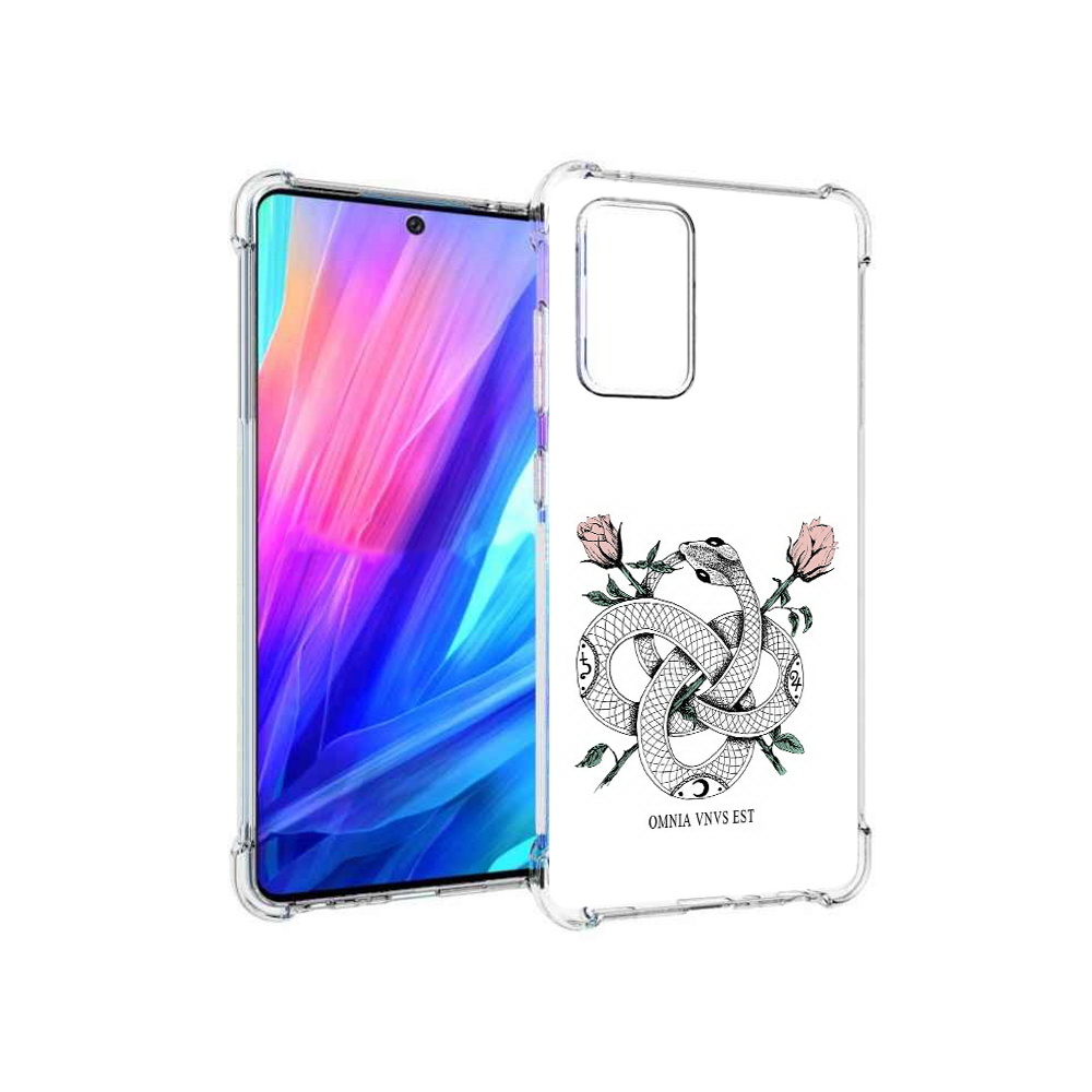 Чехол MyPads Tocco для Samsung Galaxy A52 нарисованная змея абстракция (PT158660.526.502)