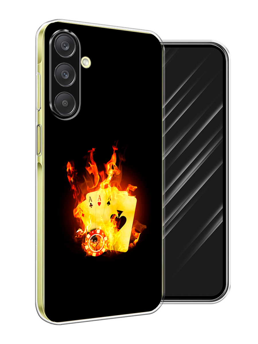 

Чехол Awog на Samsung Galaxy A26 5G "Горящие карты", Черный;оранжевый, 2110750-1