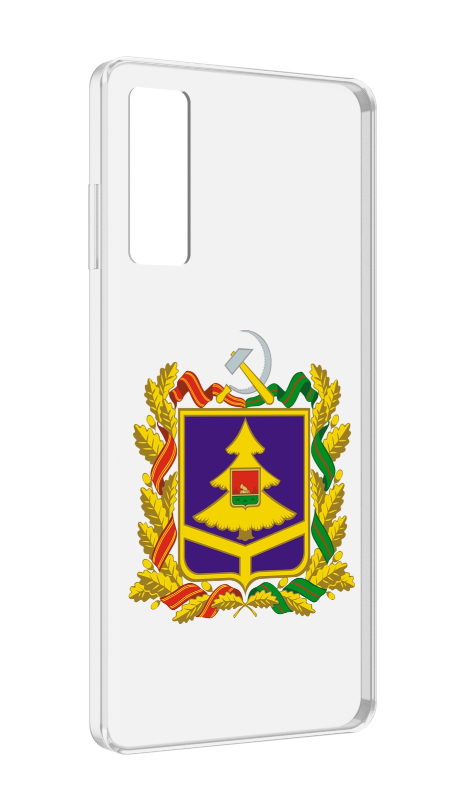 

Чехол MyPads герб-брянскои-области для TCL 20 5G, Прозрачный, Tocco