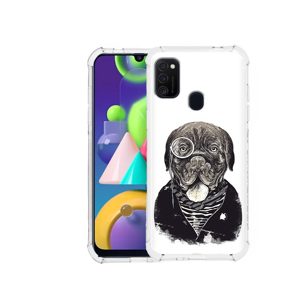 

Чехол MyPads Tocco для Samsung Galaxy M21 солидный песик (PT147110.591.615), Прозрачный, Tocco