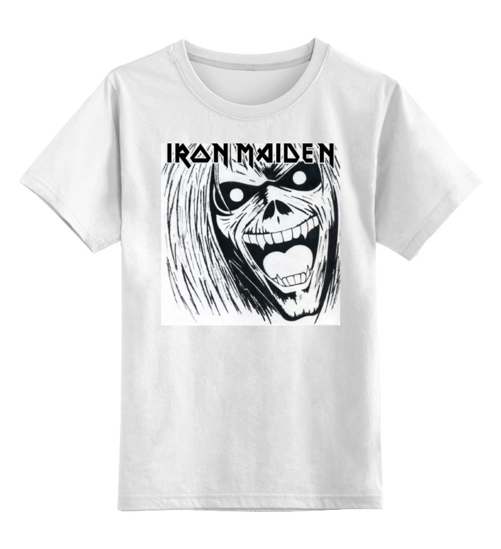 

Футболка детская Printio Iron maiden band цв. белый р. 152, Iron maiden band