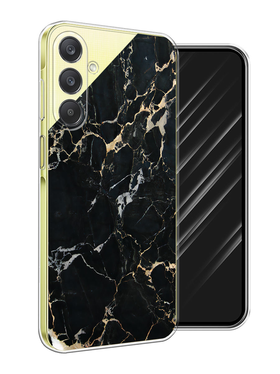 

Чехол Awog на Samsung Galaxy A26 5G "Черный мрамор уголок", Черный;золотистый, 2110750-1