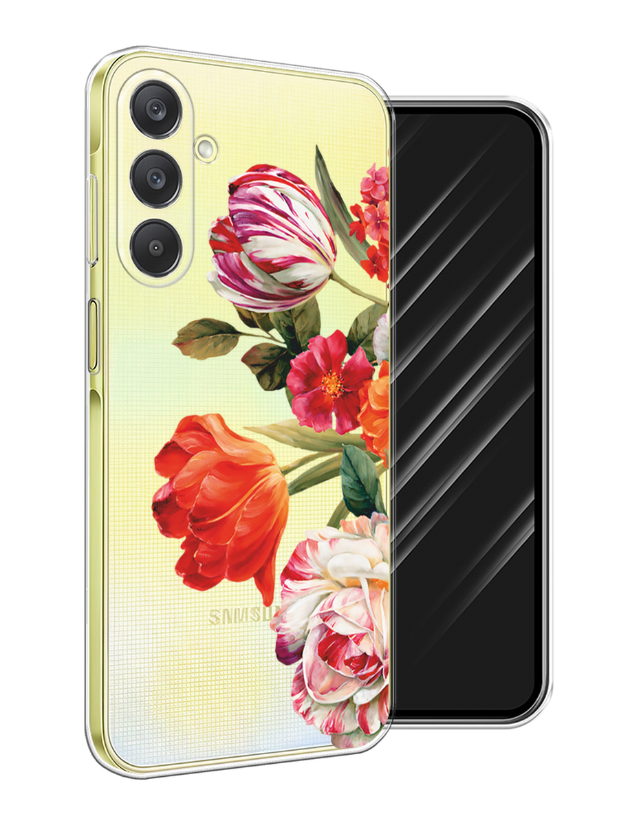 

Чехол Awog на Samsung Galaxy A26 5G "Весенний букет", Красный;розовый;зеленый, 2110750-1