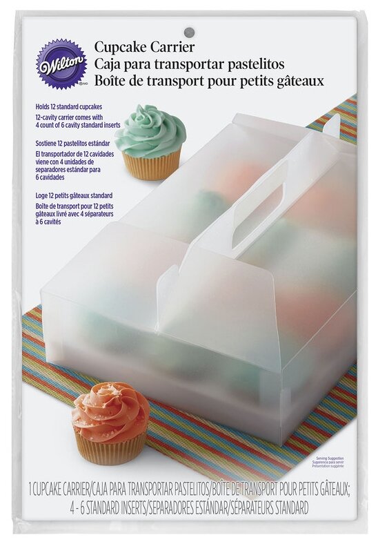 

Упаковка для капкейков 12 ячеек пластиковая Cupcake Carrier Wilton 415-8969